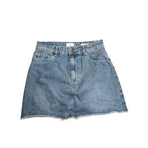 91 Cotton On A Line Mini Jean Skirt Women Size 6